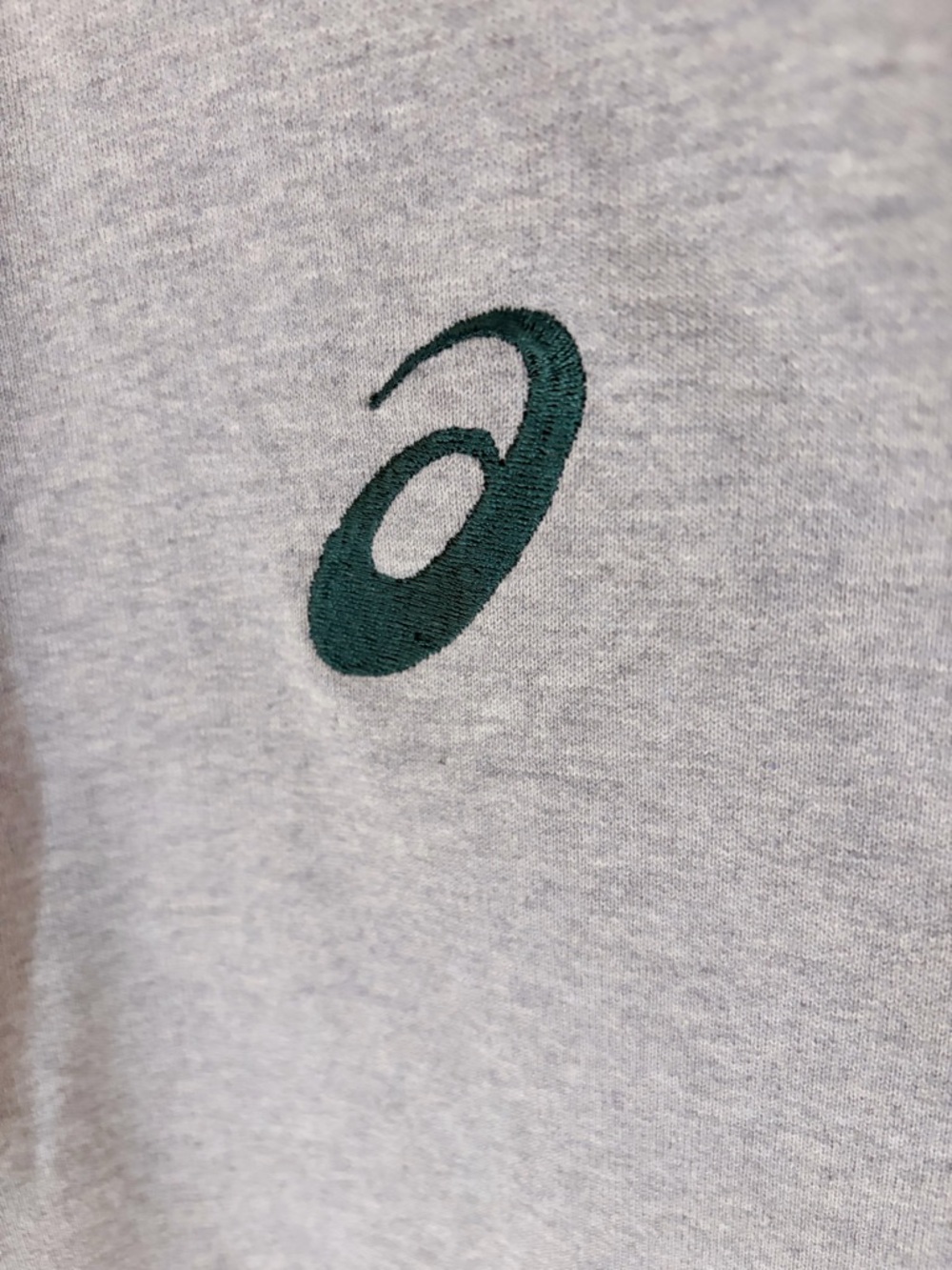 Asics SA Rugby Light Gray Zip Hoodie Embroidered Logos South Africa Springboks M - Picture 3 of 10